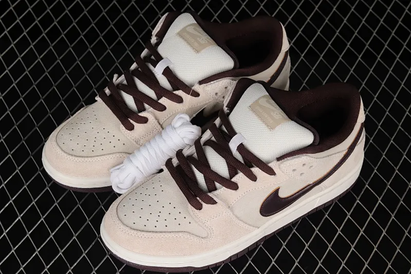 All categories Nk SB Dunk series Nk SB Dunk Low low-top sneakers F version Nk SB Dunk Low "Desert Sand" dark brown gray low-top series casual sneakers BQ6817-004